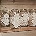 LAOZHOU 3 Pack of Natural Burlap Craft Ribbon Roll with White Lace 78.7inch,DIY Handmade Christmas Wedding Crafts Lace Linen (3 Pack)