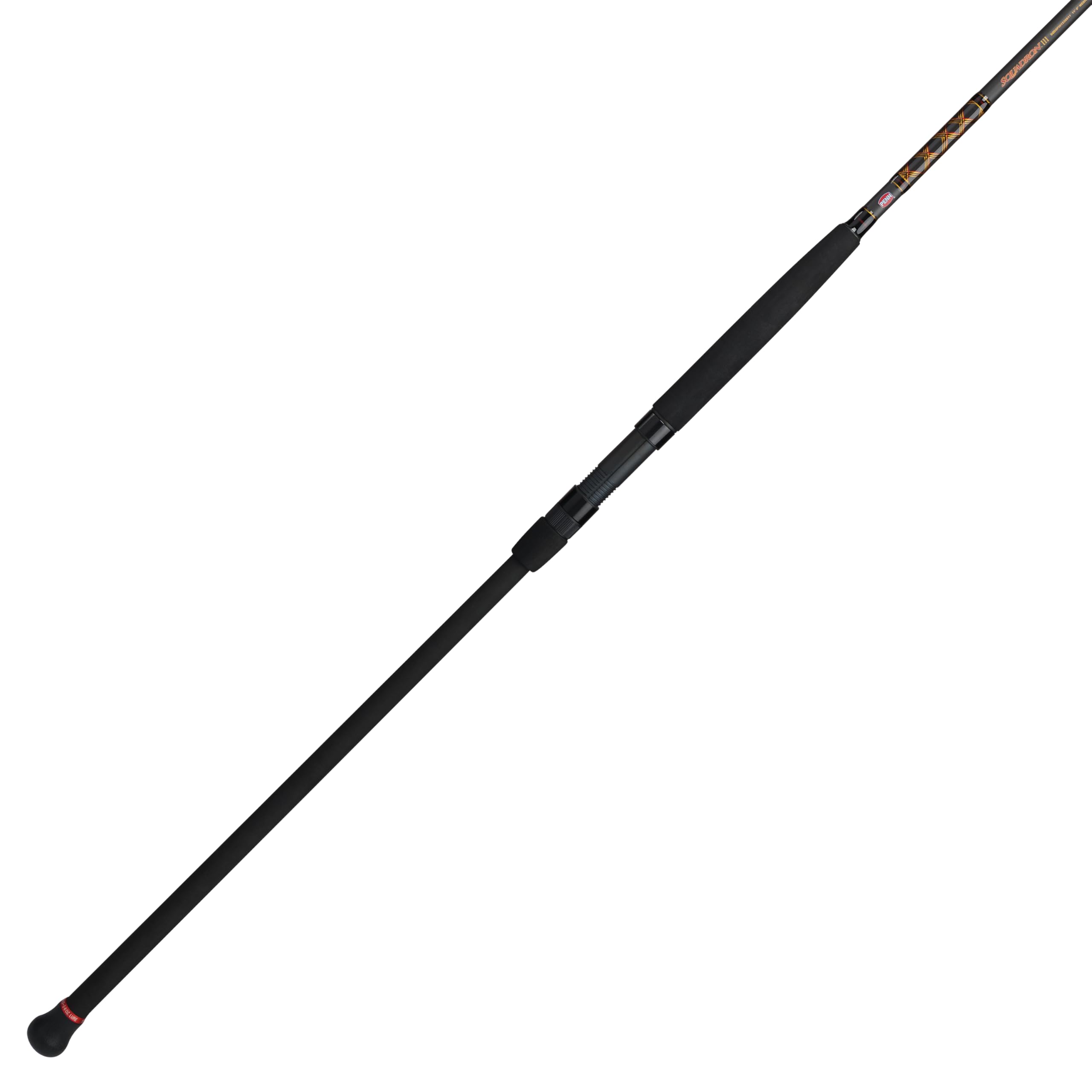 Photo 1 of ***Not Alike/ Similar***
PENN Squadron III 11’ Surf Spinning Fishing Rod; 2-Piece, 15-30lb Line Rating, Medium Heavy Rod Power, Moderate Fast Action, 2-6 oz. Lure Rating, Titanium/Red/Gold