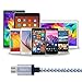 Adoric(TM) Micro USB Cable, 3 Pack 6ft Nylon Braided High Speed Sync and Charge Cables Cords for Android, Samsung, HTC, Motorola, Nokia and More