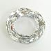 1 pc Swarovski Crystal 4139 Round Cosmic Ring Frame Charm Pendant Clear AB 14mm (cal V Si) / Findings / Crystallized Element
