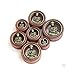 0G 8mm Brass Buddha Dangle Wood Ear Gauges Piercing Flesh Tunnels Plugs Statement EarringsEarrings