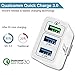 Fast Wall Charger QC 3.0 USB Quick Charge 3 Ports Tablet iPad Phone Charger Adapter Travel Plug Compatible iPhone X/Xs/XS Max/XR/8/8+/7P/7/6/5 Samsung S8/S7/S6/Edge/LG HTC