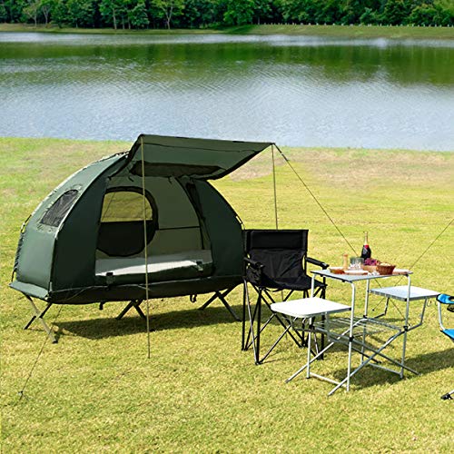 Tangkula 2Person Outdoor Camping Tent Cot, Foldable Camping Tent with