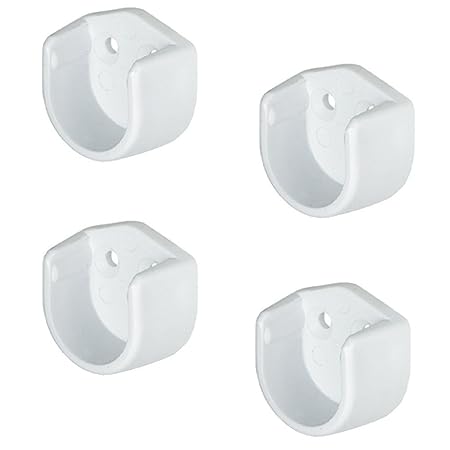 Wardrobe Rail Plastic Coated Metal Clothes Hanging Rail Cupboard