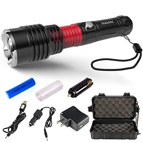 Mallome 5000 tactical led rechargeable flashlight ultra…