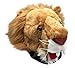 Furry Lion Animal Hat, Realistic Plush Costume Headwear, 1 Size
