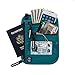 ZOPPEN Rfid Travel Passport Wallet Neck Holder Ultra Slim Stash Money Pouch, Aqua Green