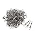 Threemart Barrel Swivel with Safty Snap Connector Solid Rings Fishing #7 +B (#7+B/90PCS)