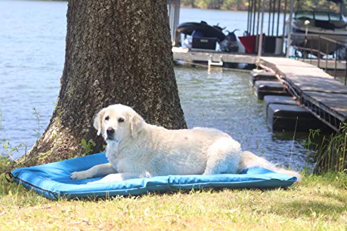 Lazy Dog Loungers Rafts for Dogs and Pets - Semi-Submersible to Keep Your Dog Cool - Lake, Pool, River and Boat (Royal Blue - Large) - Thumbnail 4