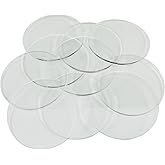 LITKO 60mm Round Bases | Compatible with Warhammer 40K | 1.5mm Clear | Set of 10 | Ultra-thin &mdash; terrain shows | For monsters &amp; large vehicles | Also fits Age of Sigmar | Laser-cut acrylic