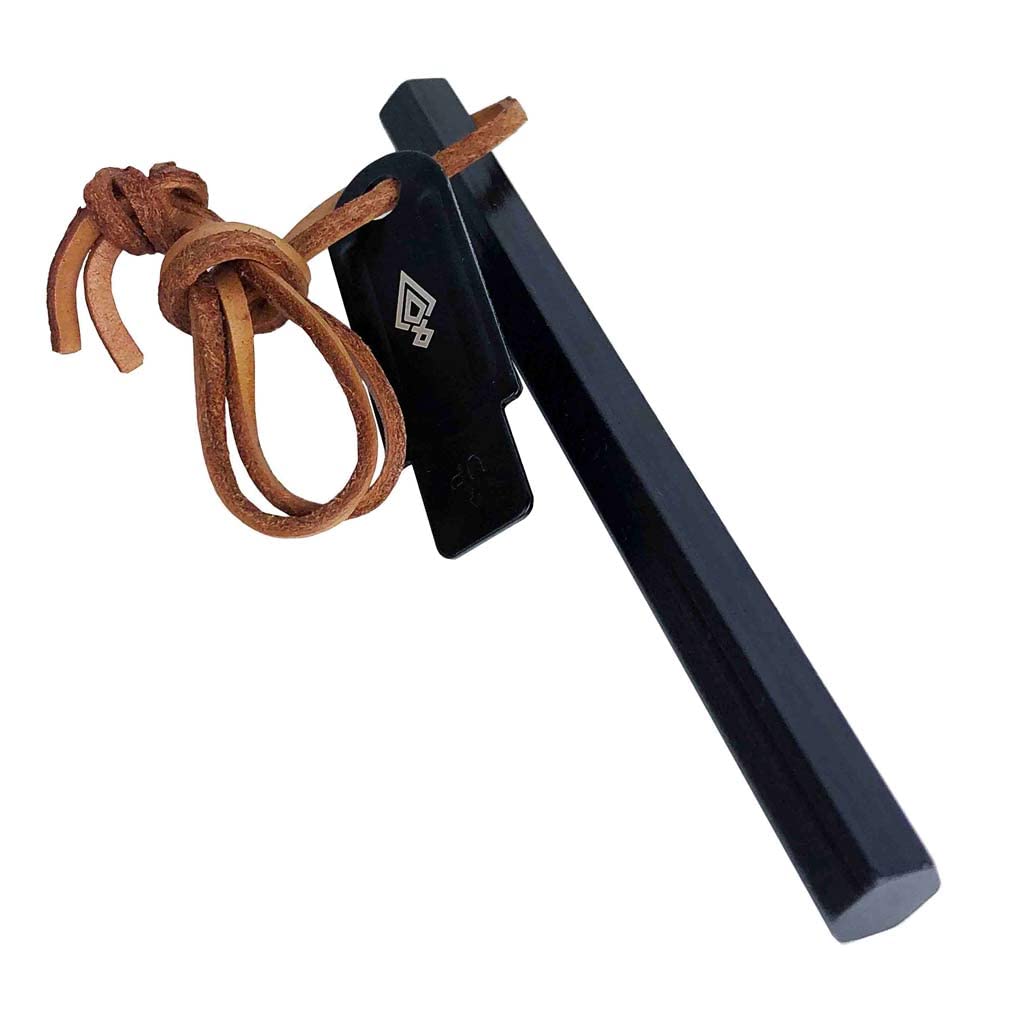 VÅRDKAS Firesteel Flint And Steel Fire Starter - 12.7mm Large Ferro Rod with Scraper Tool - Outdoor Camping Bushcraft Survival Kit - Kärnan Ferrocerium Magnesium Compound with 20,000+ Strikes