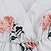 YOMISOY Womens Floral Printed Warp Rompers Sexy Deep V Neck Long Sleeve Short Jumpsuits Shorts