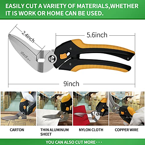 stedi 9Inch Scissor Heavy Duty, All Purpose Scissors, Cardboard and