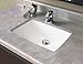 DECOLAV 1402-CWH Callensia Classically Redefined Rectangular Vitreous China Undermount Lavatory Sink with Overflow, White