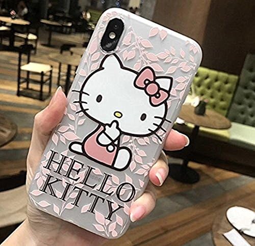 YTamazing Cute Hello Kitty Slim fit Soft Rubber TPU Skin Phone Case Back Cover For iPhone 7/8 and iPhone 8 Plus/7 Plus,iPhone X (iPhone x Style1)