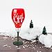 BigMouth Inc. Let’s Get Lit Holiday Cheer Wine Glass, Bulb-Shaped Wine Glass, 20 oz.
