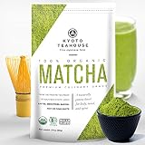 Superior Quality 100% Organic Japanese Matcha Green Tea Powder - USDA & JONA certified - Premium Culinary Grade - Perfect for Smoothies, Lattes, Baking, or Straight Shots [50g/1.76oz]