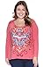 Womens Plus Size Tattoo Print Lace Graphic Tee