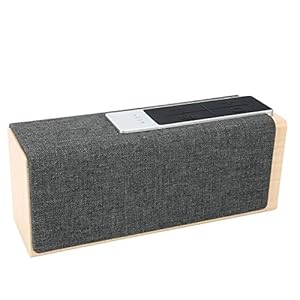 Ongoion Vintage houten luidspreker, bluetooth-luidspreker, draadloze stereo-hifi-installatie 5 W * 2 voor binnen en…