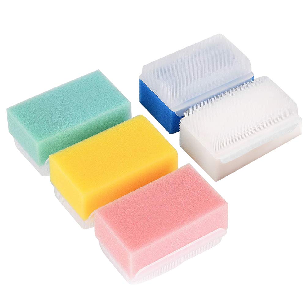 Beaupretty 5Pcs Baby Bath Sponges Soft Foam Sensory Scrubber Body Hair Scalp Cleaning Scubber Brush
