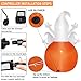 PETUOL Halloween Inflatable Decoration Pumpkin Ghost,5 Foot Airblown Pumpkin with 3 Ghosts for Home Yard Garden Indoor and Outdoor Decor Led Breath Light