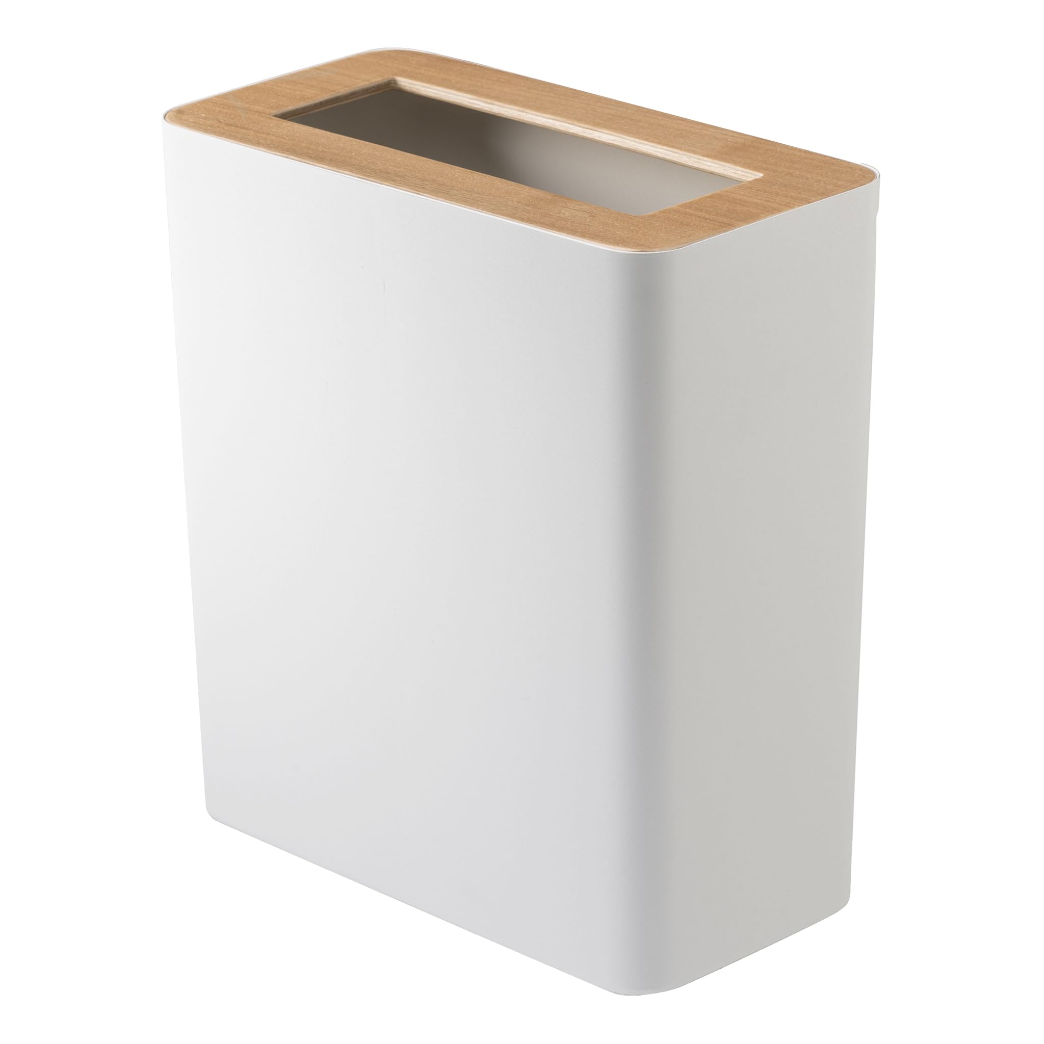 Yamazaki Rin Trash Can Square Beige, One Size