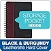 TOPS Black/Burgundy Leatherette Notebooks (25435)
