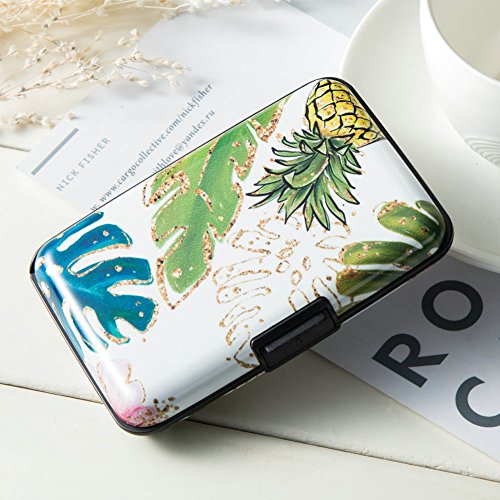 Elfish Mini RFID Aluminum Wallet Credit Cards Holder Metal ID Case for Men Women (Color 35) - Thumbnail 7