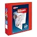 Avery Heavy Duty View 3 Ring Binder, 2" One Touch EZD Ring, Holds 8.5" x 11" Paper, 1 Red Binder (79225)