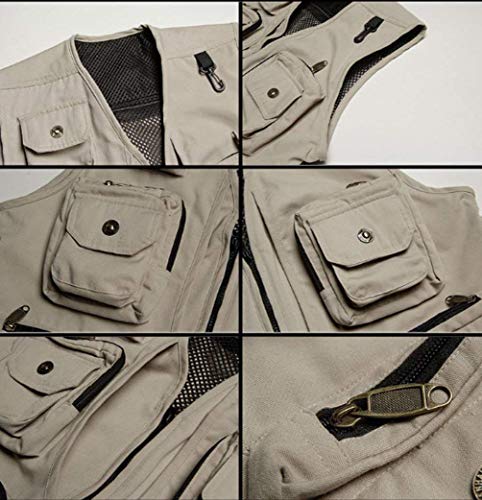 Herren/Männer Nner Jagd und Anglerweste,Gerweste,Arbeitsweste,Mit Multi Taschen Bequeme Größen Design,Multifunktionell… – Bild 8