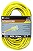 Southwire 25890002 2589SW0002 Outdoor Cord-12/3 American Made SJTW Heavy Duty 3 Prong Extension Cord, Water Resistant Vinyl Jacket, for Commercial Use and Major Appliances, Foot, Yellow, 100 Feet primary
