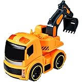 Construction Toys Excavator Truck with Lights and Sounds by Dragon Too
