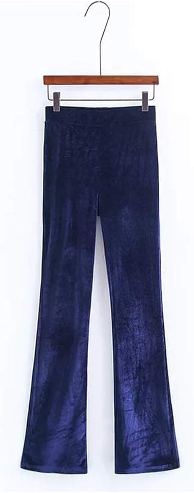 high waisted black velvet pants