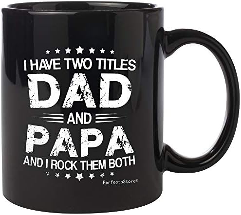 PerfectoStore Dad Gifts from Daughter If Had Differen't Dad I'd Kick Him in Face Dad Gifts from Son Funny Dad Gift Coffee Mug Tea Cup White (11oZ Black Papa)