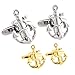 Honey Bear Cufflinks For Men - Vintage Boat Anchor Sailors Ocean, Stainless Steel Wedding Gift