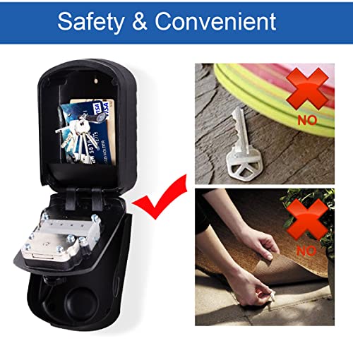 Xeano Extra Large Key Lock Box with 4 Digit Combination and Spare Key