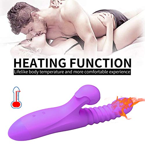 G-spot Dildo Vibrator，Edan\'s Secret Clitoris Stimulator with Powerful Suctions and Vibrations for Women Couples Clitoris Orgasm,Waterproof Silicone Adult Sex Toys（Purple）