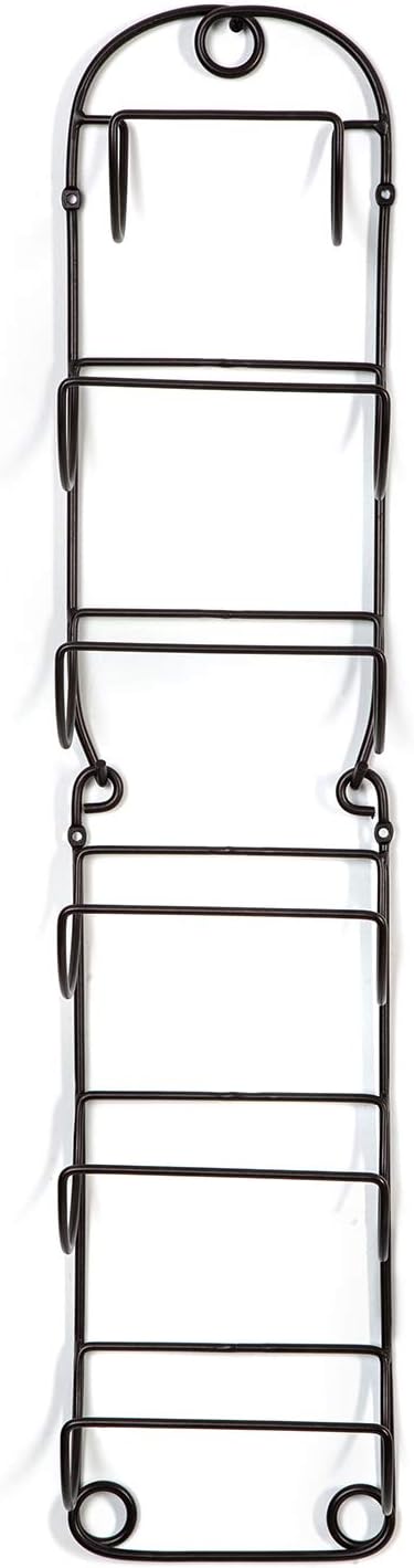SODUKU Towel Rack Wall Mounted Metal Wine Rack Towel Shelf for Bathroom Bronze: Home & Kitchen
