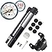 WOVTE Mini Bike Pump with Pressure Gauge, 210 PSI Premium CNC Aluminum Mini Portable Air Bike Pump with Hose & Frame Mount Kit Fits Presta & Schrader for All On & Off Road Tires