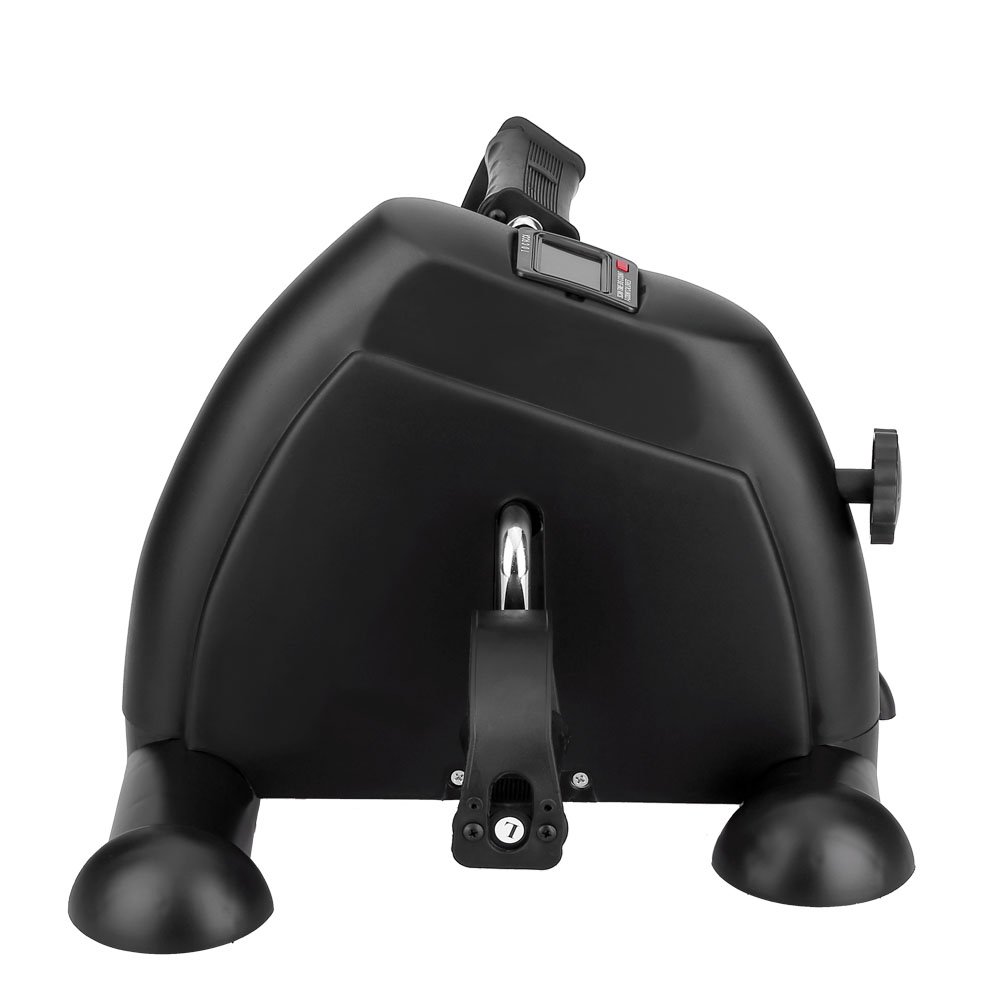 Mini Exerciser Bike, Evoland Arm Leg Pedal Exerciser Fitness Cycling with LCD Monitor and Adjustable Resistance Home Fitness Resistance Cycle Training Workout (black)