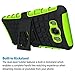 J7 Case,Galaxy J7 Case(2016 Version),K-Xiang(Armor Series) Heavy Duty Protection Hybrid Shockproof Dual Layer Protective Case Cover With Stand for Samsung Galaxy J7 (Green)
