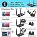 Giveet Long Range Bluetooth Latest V5.0 Transmitter Receiver Pass-Through 3 in 1, 265Ft Wireless Audio Adapter, aptX HD & Low Latency, Dual Link, Optical RCA AUX 3.5mm for TV PC Home Stereothumb 1