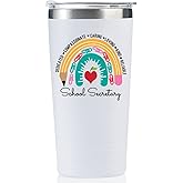 Onebttl School Secretary Gifts for Woman, Funny Administrative Professional Day Gifts for Appreciation, Christmas, Birthday, 20oz Stainless Steel Insulated Travel Coffee Mug