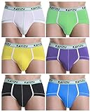 Men's Underwear,KAYIZU Brand Comfort Soft Classic Brief Medium (6-Pack)