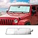 Windshield Sun Shade, Car Front Window Sunshade Foldable Sun Visor Protector for Jeep Wrangler TJ JK JKU 2 Door & 4 Door