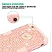 iPhone 6s Plus Bling case, iPhone 6 Plus Bling case, TOPSKY [Shock Absorption] Studded Rhinestone Bling High Impact Resistant Armor Defender Case for iPhone 6 Plus and iPhone 6s Plus, Rose Gold