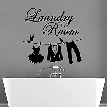 Pegatinas De Pared Decoración Arte Lavandería Pegatinas De Pared Vinilo