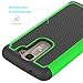 LG K8 Case, LG Escape 3 Case, LG Phoenix 2 Case, NOKEA [Shock Absorption] Hybrid Armor Defender Protective Case Cover for LG Escape 3 / LG Phoenix 2 / LG K8 (Green)