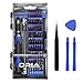 ORIA Screwdriver Set, 64 in 1 Precision Screwdriver Kit with 56 Bits, Magnetic Driver Kit, Professional Repair Tool Kit, Flexible Shaft for iPhone 8, 8 Plus, Smartphone, Game Console, Tablet, Blue