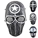 Outgeek Airsoft Mask Full Face Protective Mesh Mask Skull Mask for Costume(Defender)